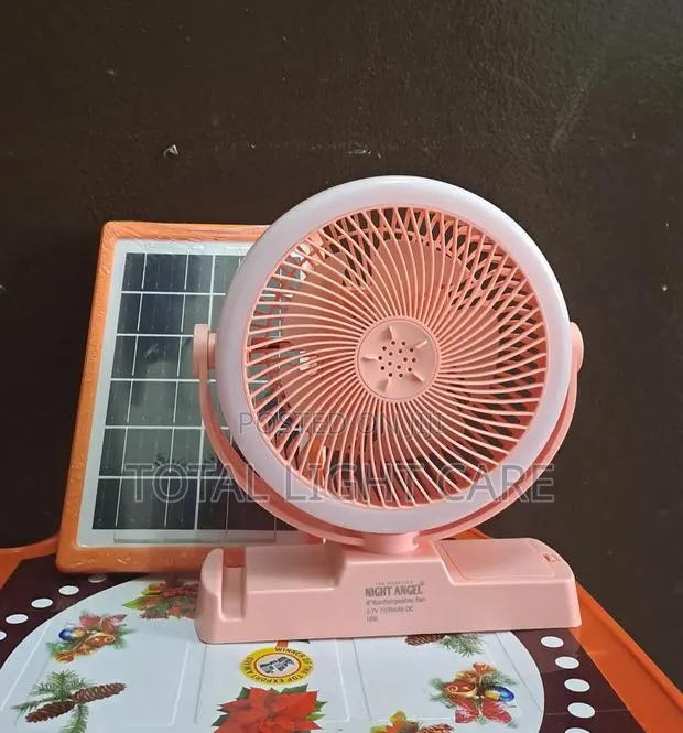 Led Mini Fan Rechargeable and Solar · Photo 1