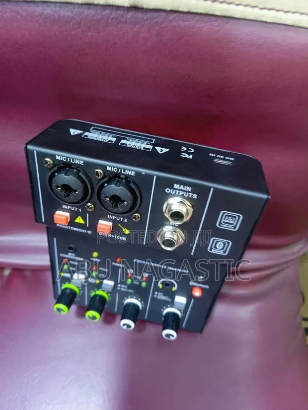 Audio Mixer Sound Card 2 Channel · Photo 1