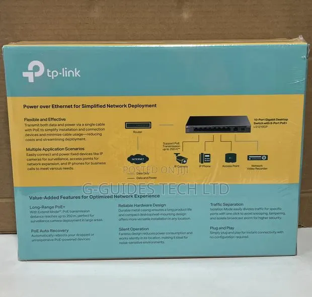 TP-Link 10-Port Poe Gigabit Switch TL-SG1210P · Photo 5