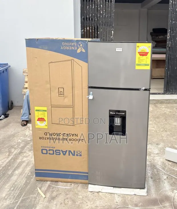 Super Affordable Nasco Nasf2-250fld Top Mount Freezer Fridge(Gray) · Photo 1