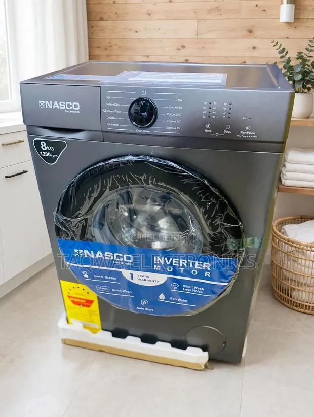 Premium Nasco 8kg Front Load Full Automatic Washing Machine · Photo 1