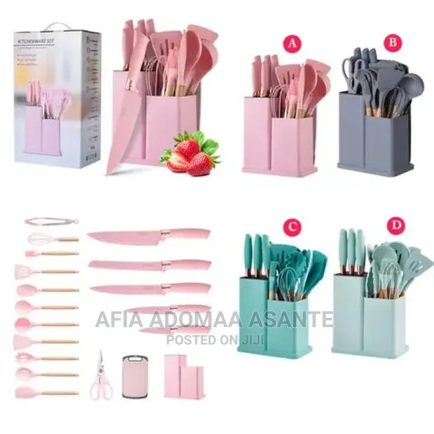 19 Pieces Silicon Spoon Set · Photo 1