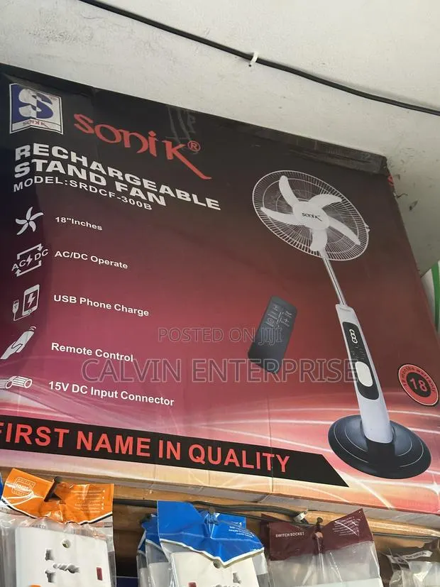 Sonik Japan Brand Rechargeable Fan · Photo 1