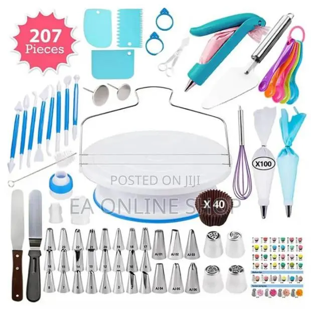 207 Pieces of Cake Decorations Accessories Set · Photo 1