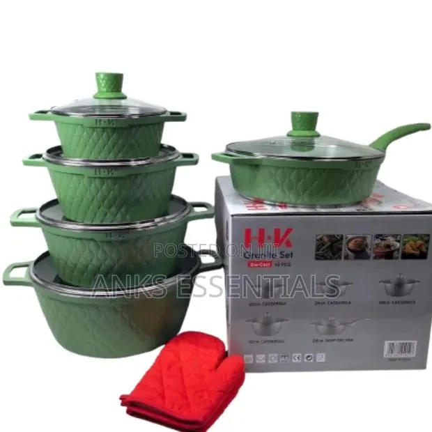 Premium Hk Granite Cookware Set – 12 Essential Pieces · Photo 1