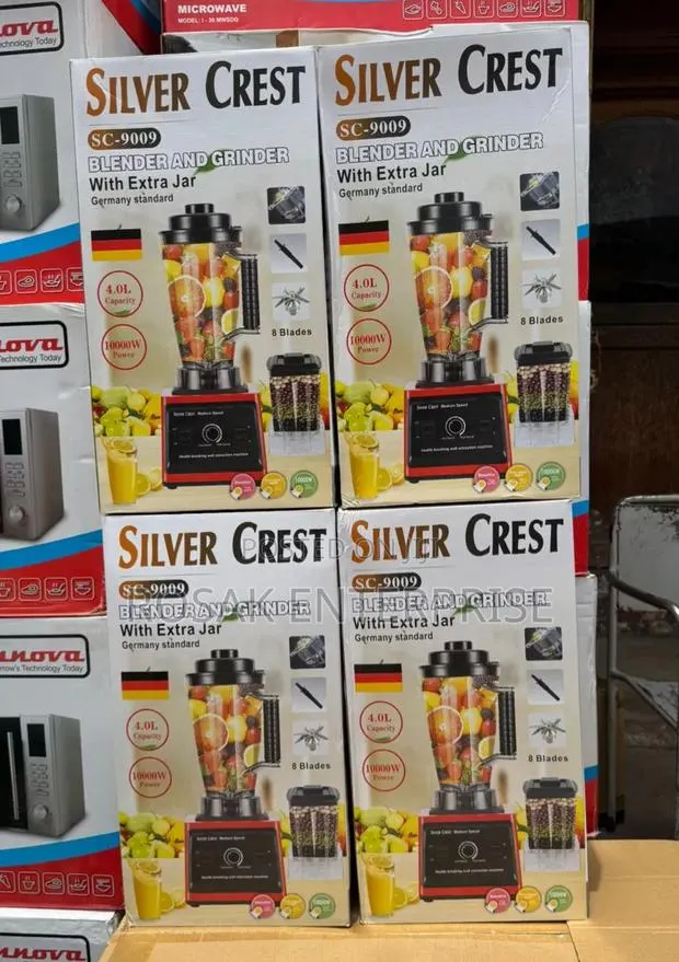 Silver Crest Blender
4.0ltrs
8blades