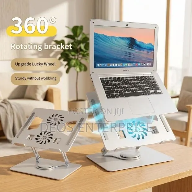 Ergonomic 360 Laptop Cooling Fan · Photo 1