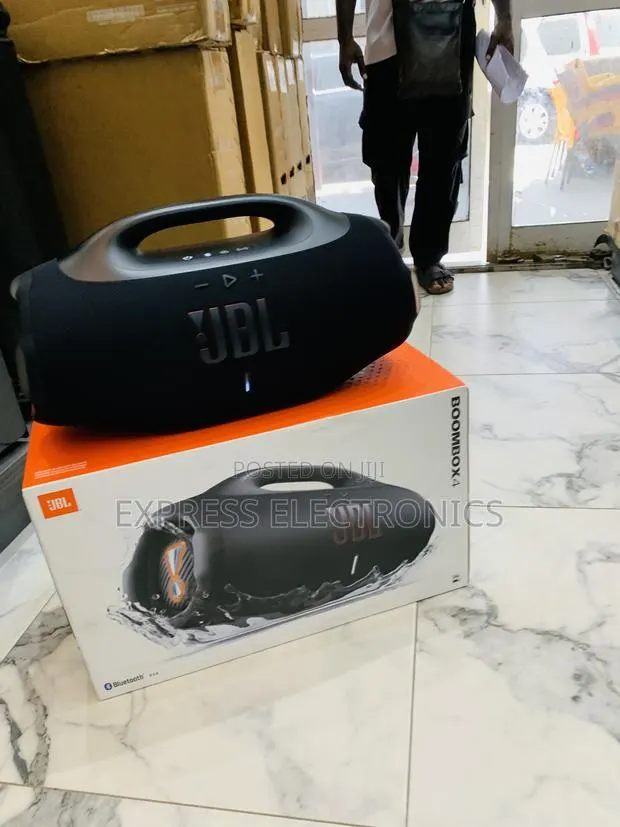 JBL Boombox 4 Portable Bluetooth Speaker, Waterproof,Deep Bass - Black · Photo 1