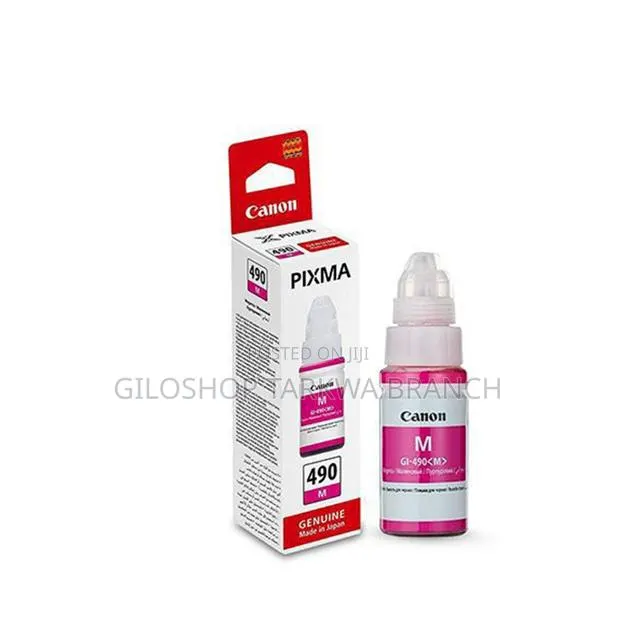 Canon Original Ink Cartridge Gi-490 Pgm Gi490pgm Magenta · Photo 1