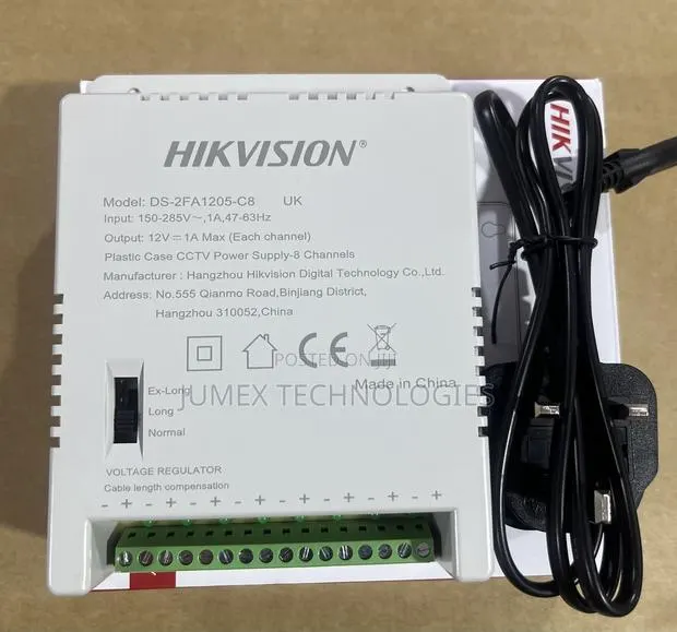 Hikvision 8ch Power Supply Ds-2fa205-C8 CCTV Power Supply · Photo 1
