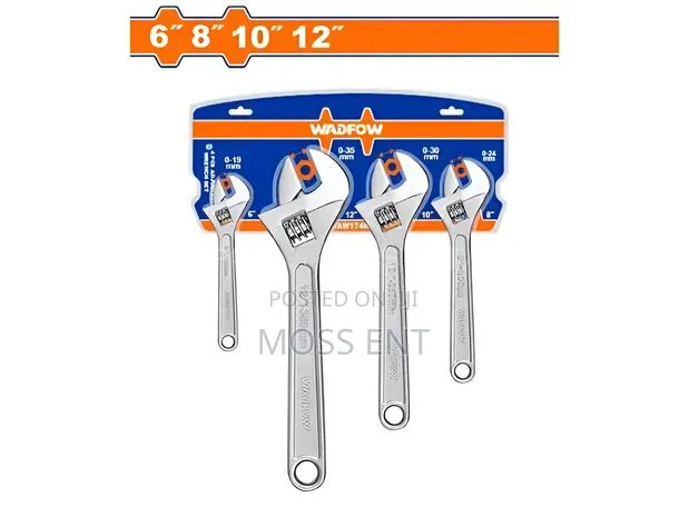 4 PCS Adjustable Wrench Set - Waw174k · Photo 1