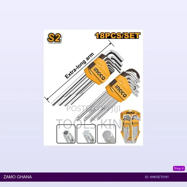 18 PCS Hex Key and Torx Key - Hhkset0181 · Photo 1