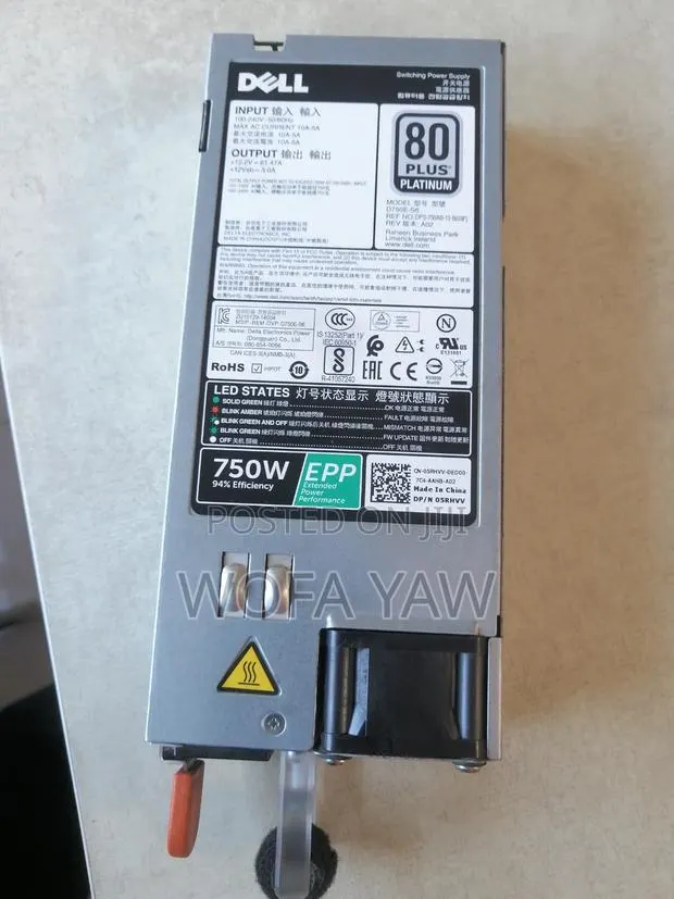 Dell Emc Poweredge R740 750w 80 Plus Platinum Psu · Photo 1