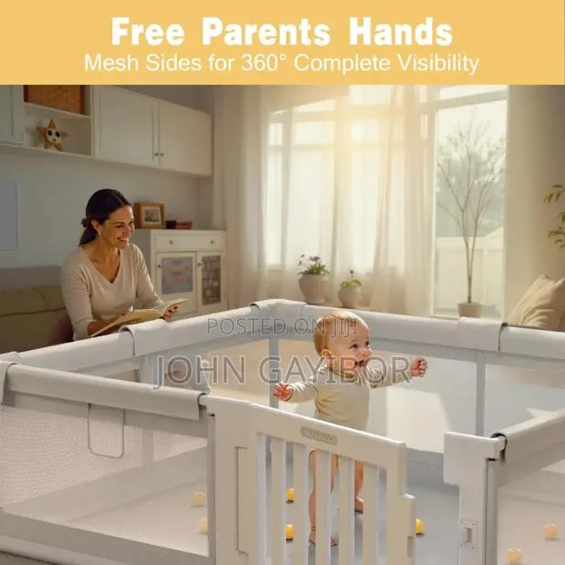 180*200cm Quality Baby Playpen With Plastic Door +Balls+Pull Ring+Bag · Photo 3