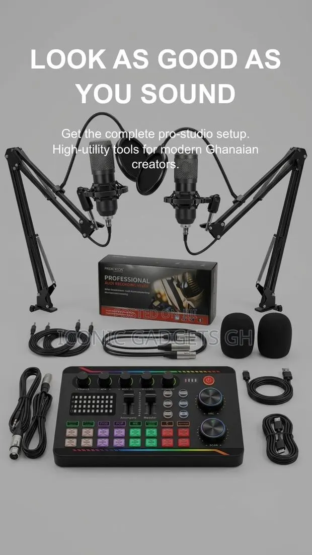 Complete Professional Podcast Livestream Bundle – Dual Condenser · Photo 1