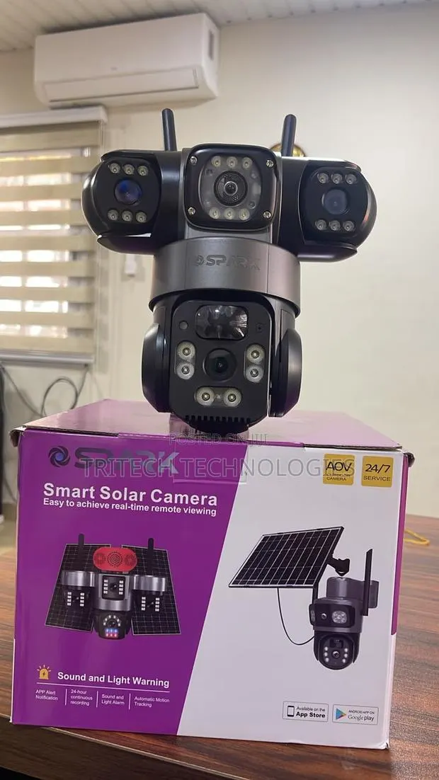 SPARK JA-s33b Wifi 4 Lens 4 Videos 4g Solar Security Camera · Photo 1