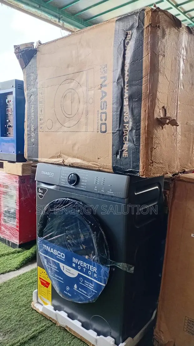 Nasco 6KG Front Load Washer – Energy Saving Fast Spin · Photo 1