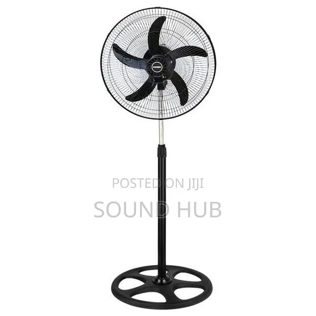 Hansen 18 Inch 3-Speed Low Noise Standing Fan - Black · Photo 1