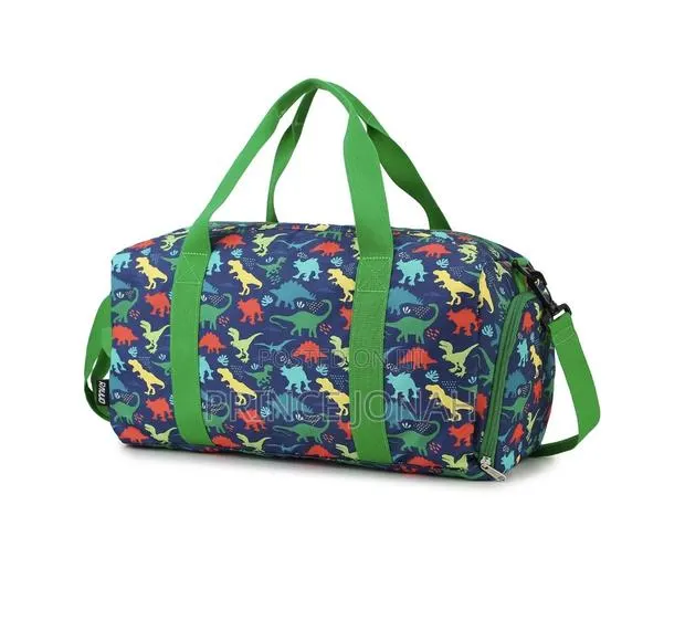 Ravuo Kids Dinosaur Duffel Water Resistant Overnight, Weekender Bag · Photo 1