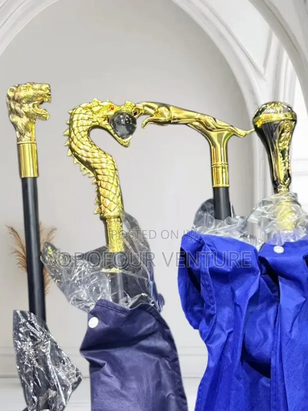 Traditional Fashion Walking Stick With a Sword Inside Angel · Photo 1