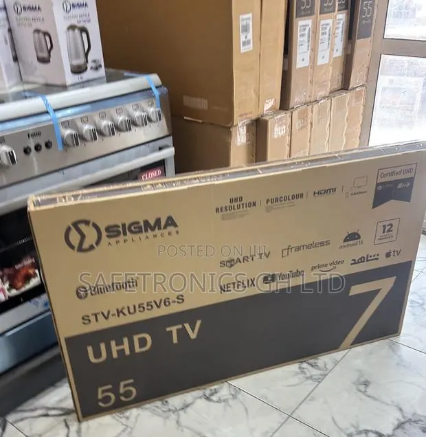 High Clear Sleek Sigma Smart 55 Inch Frameless Uhd Tv · Photo 1