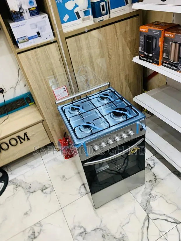 Neatly Boxed Volcano 5c.Gl Gas Oven 4 Burner Manual Ignition – 50x50cm · Photo 1