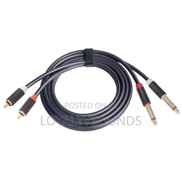 2 RCA to 2 6.5mm Audio Cables · Photo 1