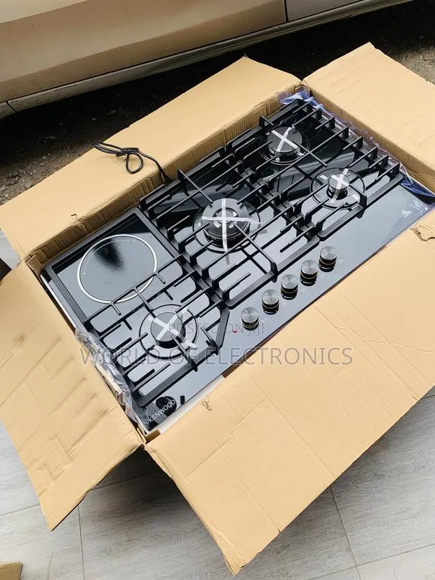 90cm 4+1 Ceramic Burner Gas Cooker Hob Built-in Ken Wood · Photo 1