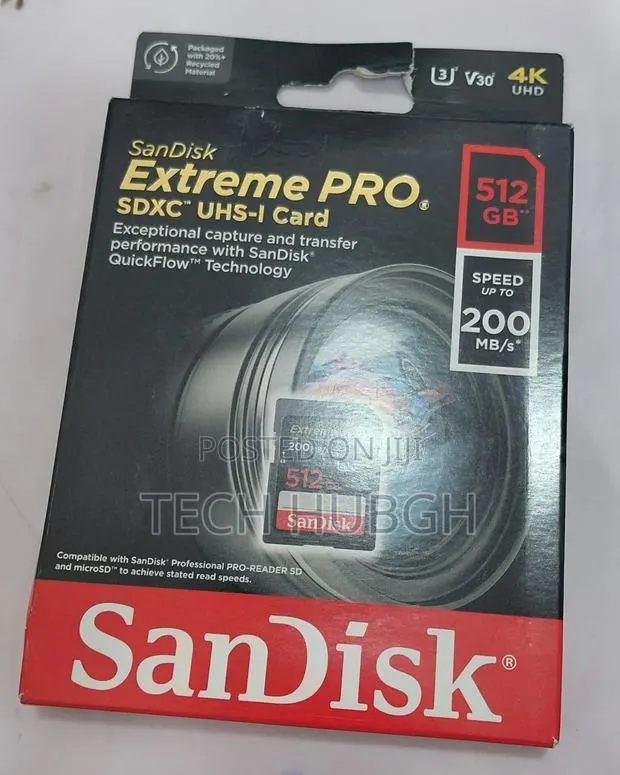 Sandisk Extreme Pro SDXC Uhs-I Cart 512 Gb · Photo 1