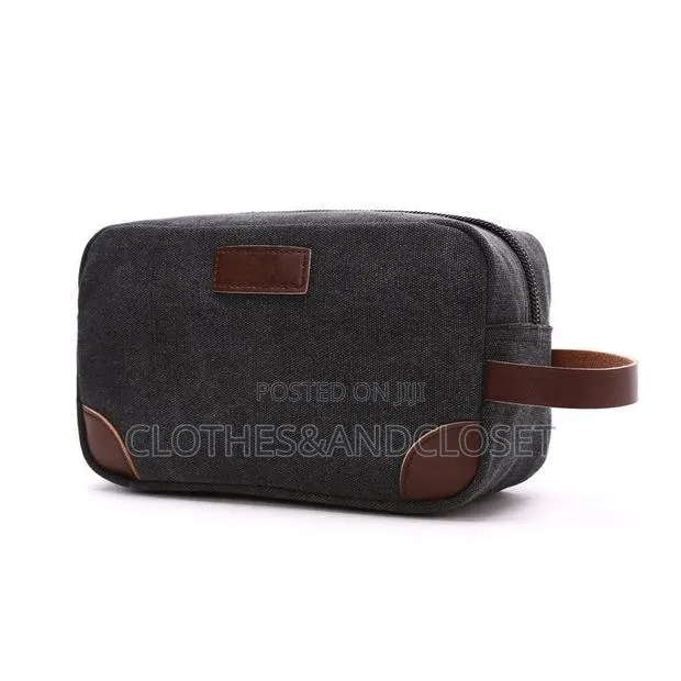 Canvas and Leather Storage Travel Bag · Photo 1