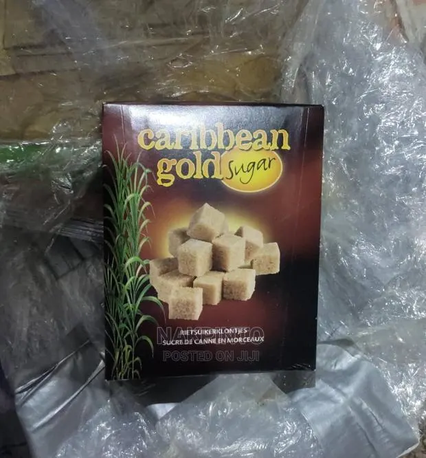 100% Raw Cane Sugar Cubes ( Unrefined Carribbean Gold; 500g) · Photo 1