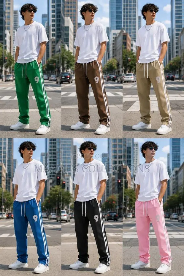 New Style Men's Loose Straight-Leg Casual Sports Sweatpants / Joggers · Photo 1
