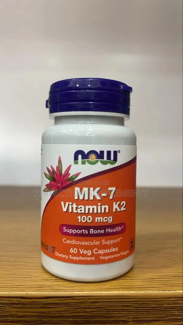 Now MK-7 Vitamin K2 100 MCG Veg Capsules Supports Bone Health* · Photo 1