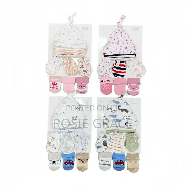 9 PCs Set Newborn Hats, Socks, Mittens · Photo 2