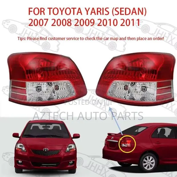 Toyota Yaris 2007 2008 2009 2010 2011 Saloon Taillights Pair · Photo 1
