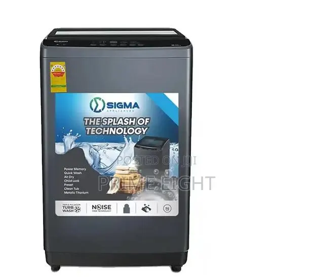 Sigma 8.5 Kg Fully Automatic Top-Load Washing Machine. SWM-T805TL · Photo 1