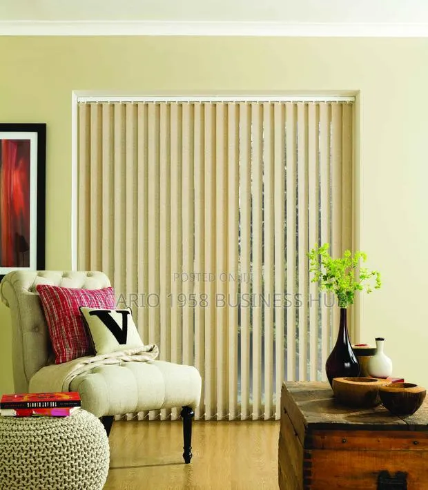 Cappuccino Bliss Vertical Modern Design Window Curtain Blinds · Photo 1
