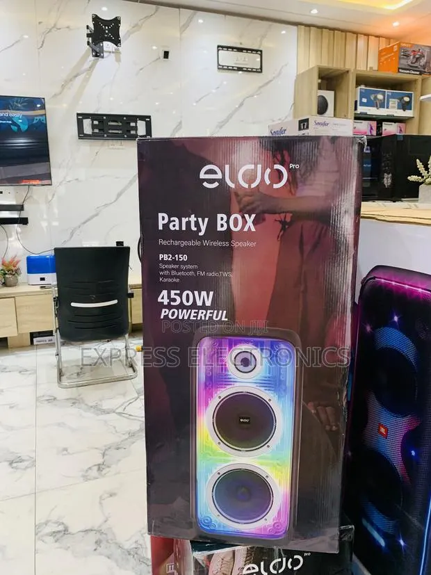 Grab the New Black Eldo Pb2-150 Double 8" Wireless Speaker · Photo 1