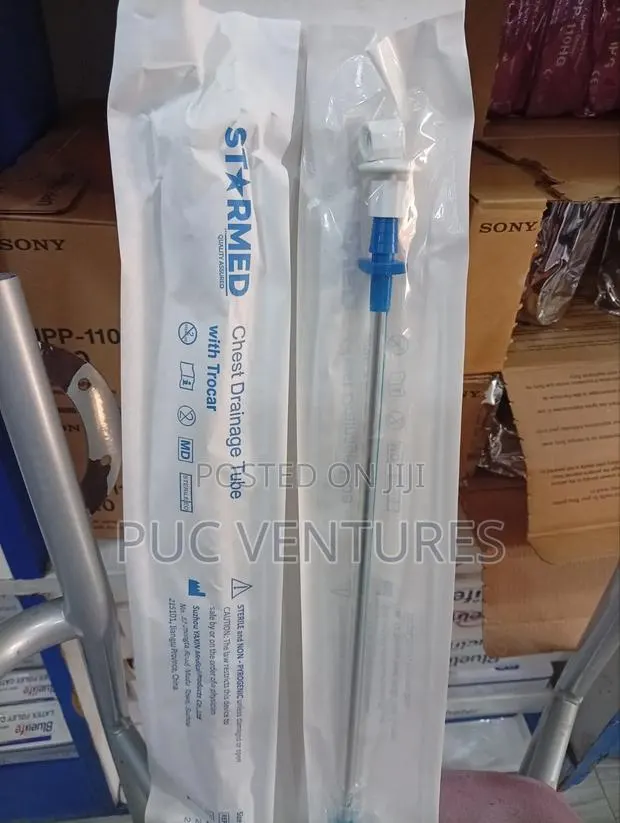 Chest Drainage Tube W/Trocar · Photo 1
