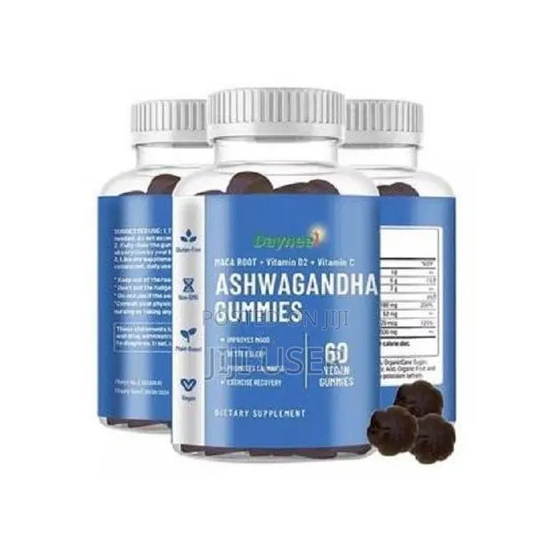 Ashwagandha Gummies + Maca, Vitamin C, Sleep,Stress Relief, 60 Gummies · Photo 1