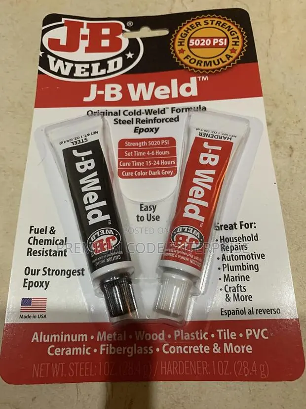 Cold-weld Steel Epoxy – Strong Metal, Wood, Plastic Repair Glue · Photo 1