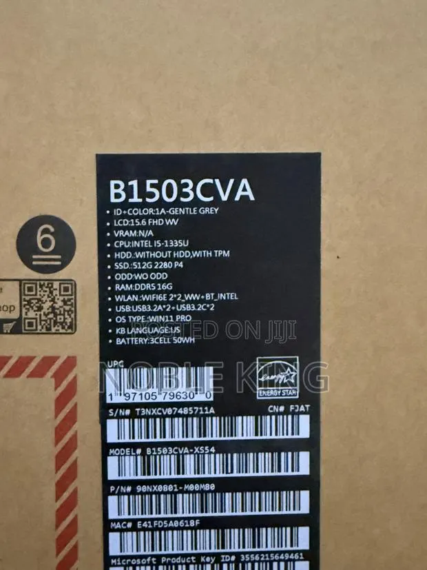 New Laptop Asus ExpertBook B9 B9400CBA 16GB Intel Core i5 SSD 512GB · Photo 1