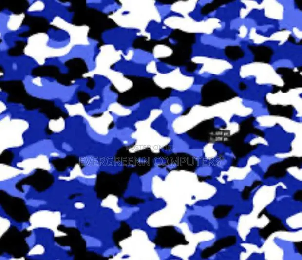 Sea Blue Camouflage Stickers for Laptops · Photo 1