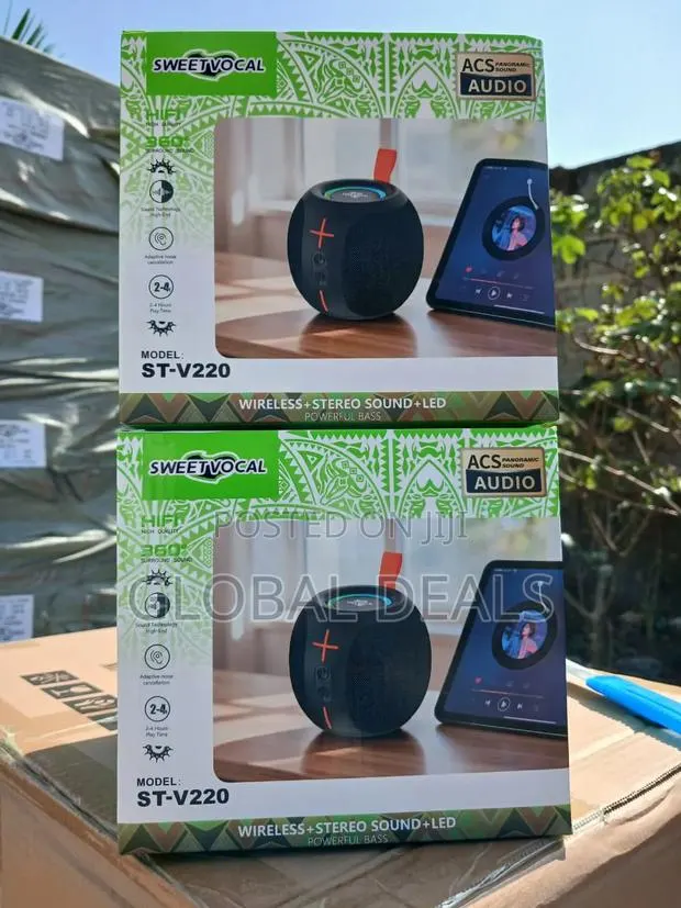 SWEETVOCAL Wireless Bluetooth Speaker- HiFi 360° Sound With LED & Bass · Photo 1