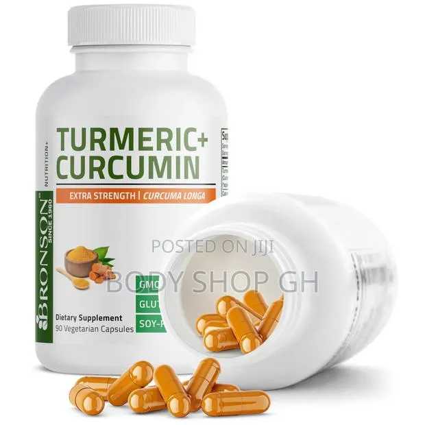 Bronson Turmeric Curcumin Extra Strength -Support Joints, Liver, Colon · Photo 1