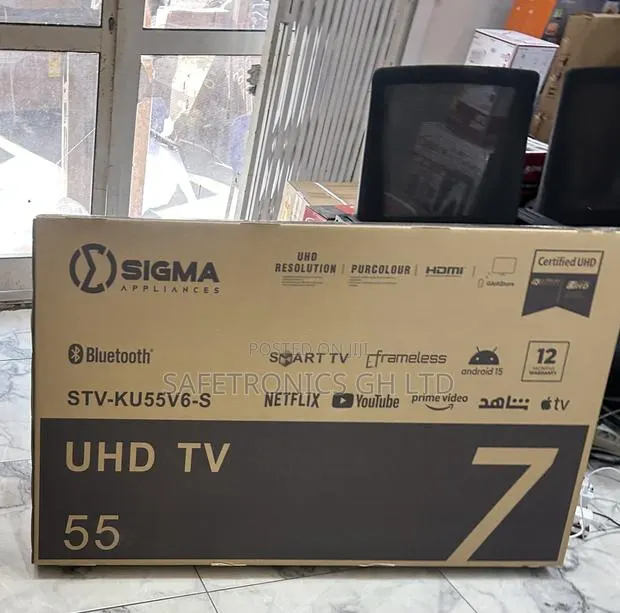 Shop Accurate Led Smart 55 Inch Sigma Frameless (Sig-Ku55v6-S) Tv · Photo 1