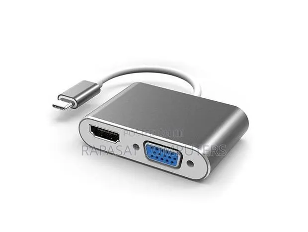 Usb-C Hub 2 Ports(Hdmi Female + Vga Female) · Photo 1