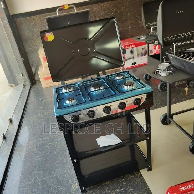 Mega Price Drop on Our Latest Decakila 5 Burner Gas Stove With Shelf · Photo 1