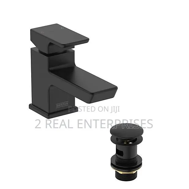 Bristan Noctis Basin Mixer With Clicker Waste Black · Photo 1