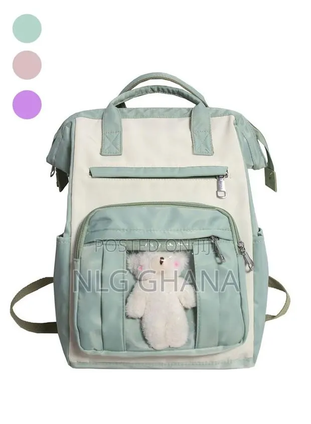 15.6" Large Women's Waterproof Backpack With a Small White. · Photo 1